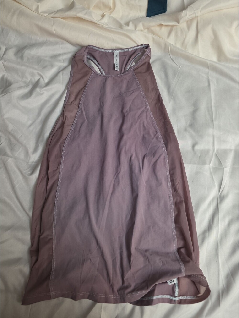 Athleta Racerback Tank Top Women Medium Mauve Pink Active Gym Workout